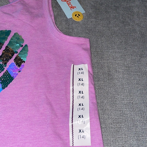 Cat & Jack Girls Sequin Shell Tank Top - Picture 3 of 5